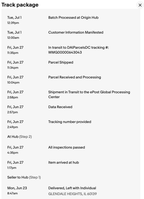 ebay自家的国际物流是真慢啊