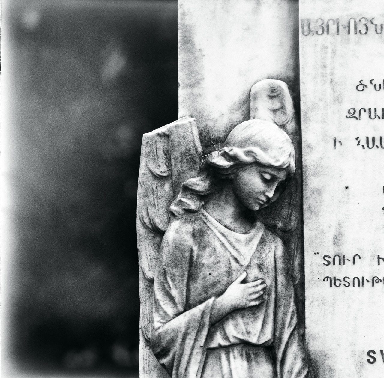 Angel of Grief: B&W Photography