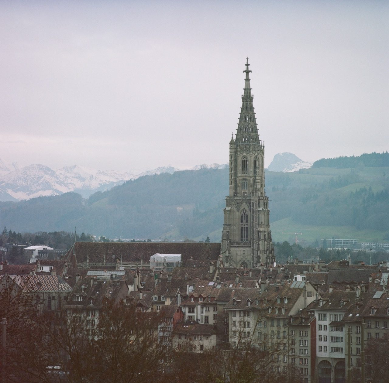 Cathedral of Bern, On a Cloudy and Foggy Day